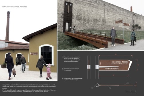 Progettazione di una segnaletica turistica per percorsi di archeologia industriale sul territorio di Prato
